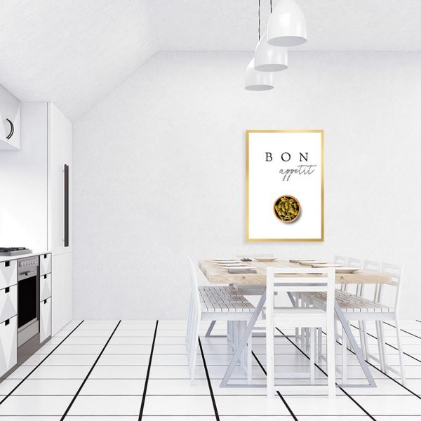 Typograficzny plakat do kuchni