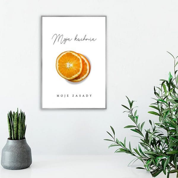 Plakat z napisem do kuchni