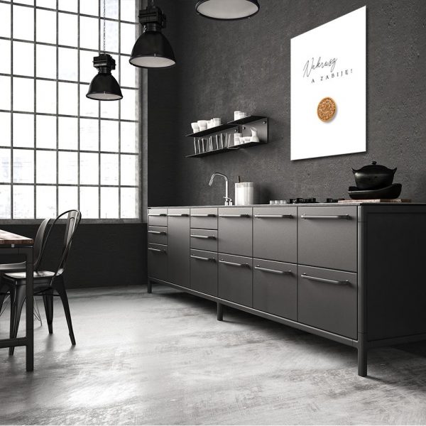 Typograficzny plakat do kuchni