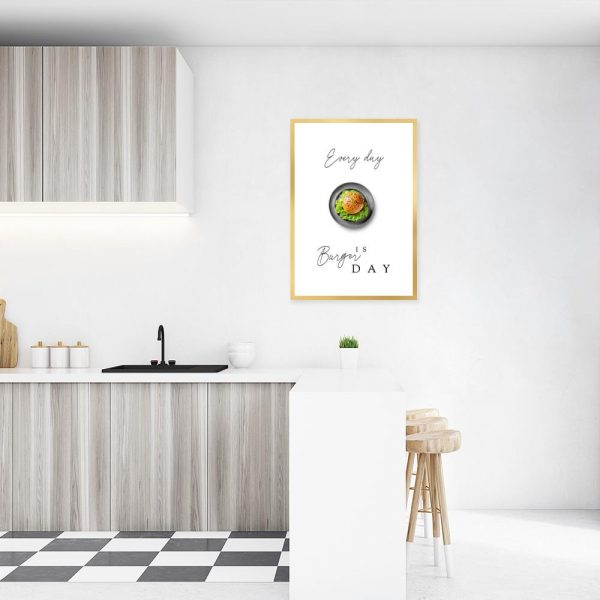 Plakat typograficzny do kuchni