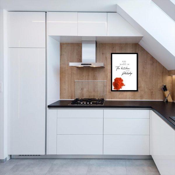 Plakat z przyprawą do kuchni