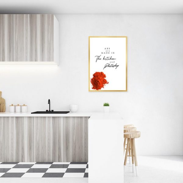 Typograficzny plakat do kuchni