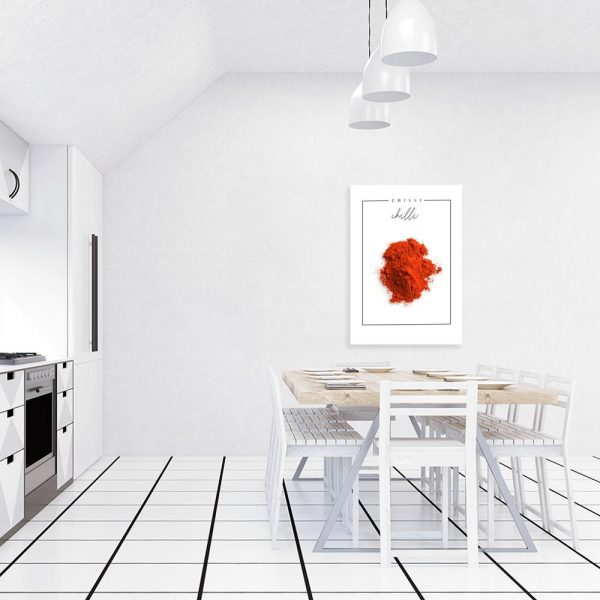 Plakat z motywem chilli do kuchni