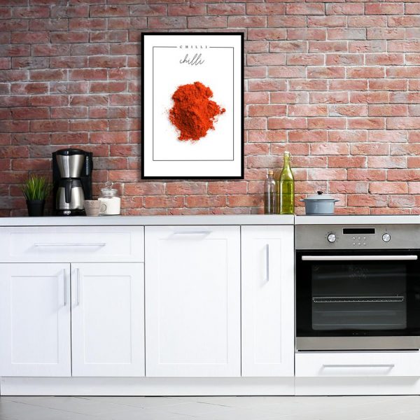 Plakat z przyprawą do kuchni