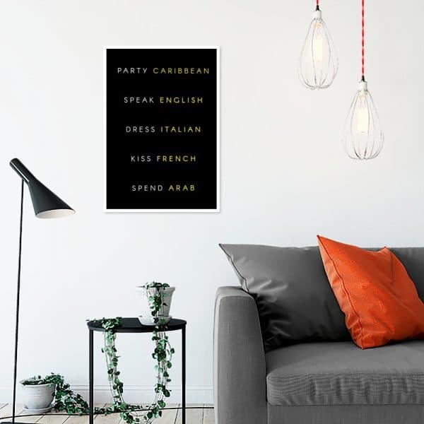 Plakat na ścianę do salonu