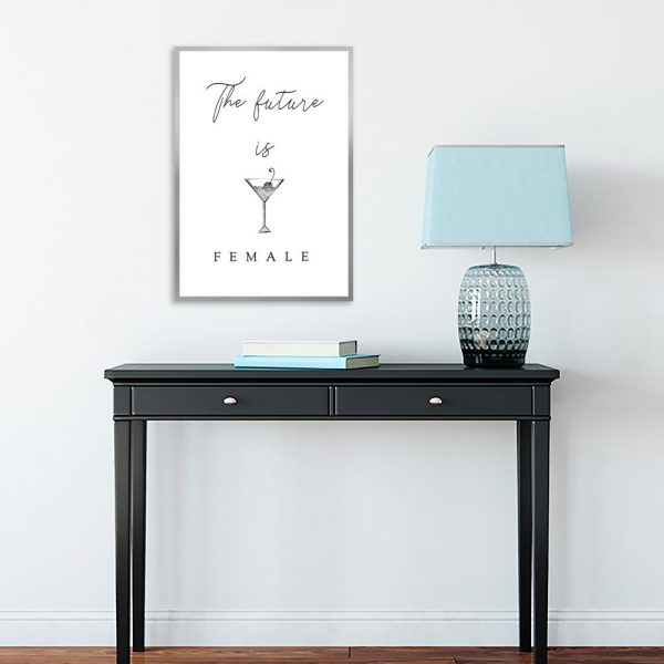 Czarno-biały plakat do przedpokoju