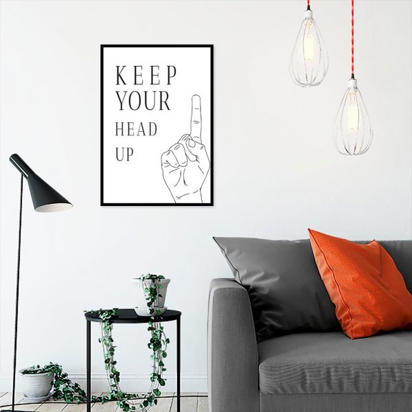 Plakat typograficzny do salonu