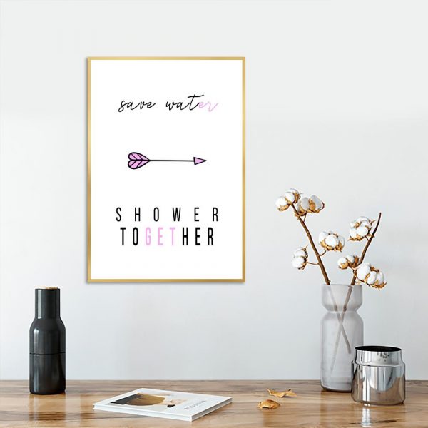 Plakat na ścianę do łazienki