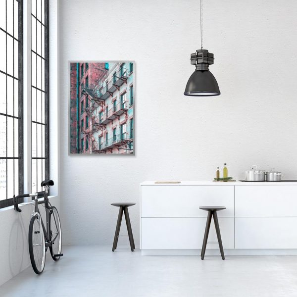 Plakat z motywem architektury