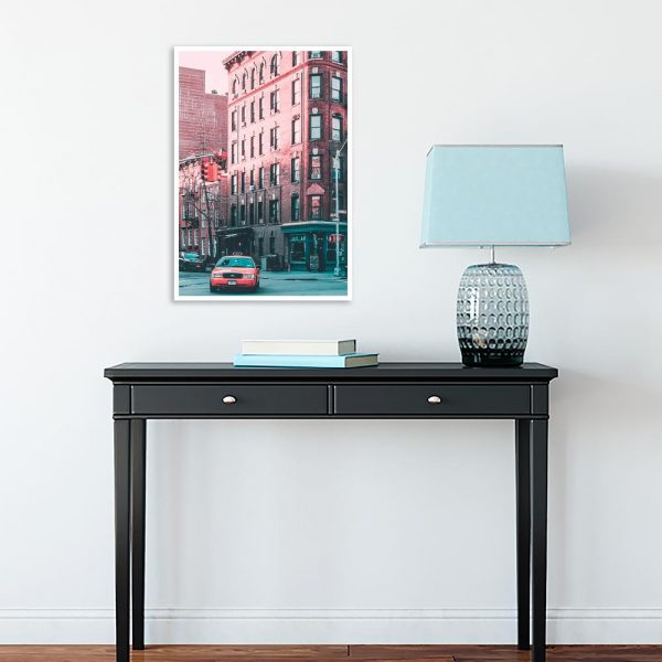 Plakat z nowojorską ulicą