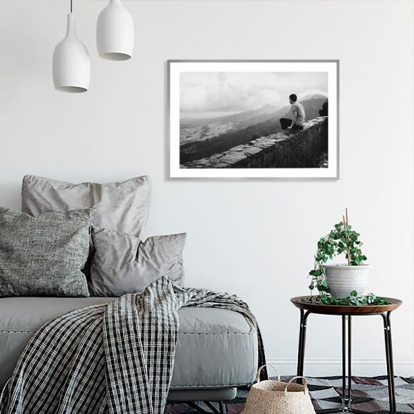 Plakat górski krajobraz