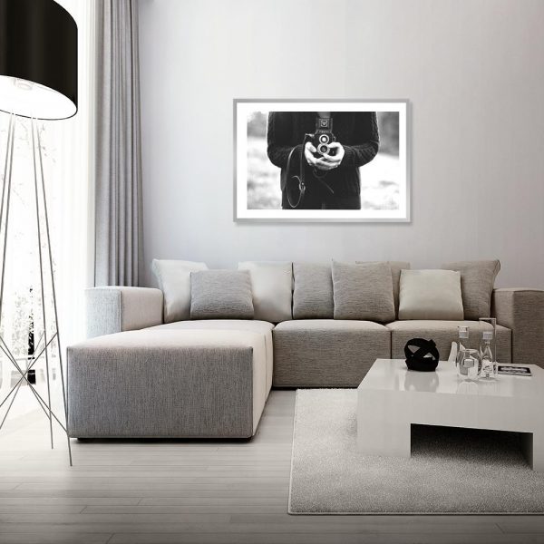 Czarno-biały plakat do salonu