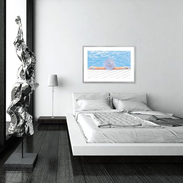 Plakat z kobietą w kapeluszu