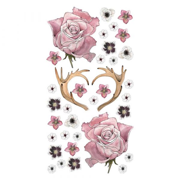 Naklejka ścienna z kwiatami