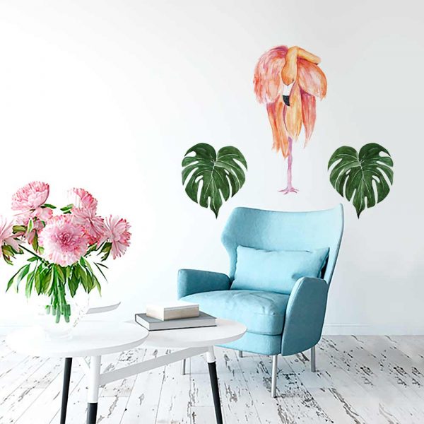 Naklejka z tropikalnym wzorem