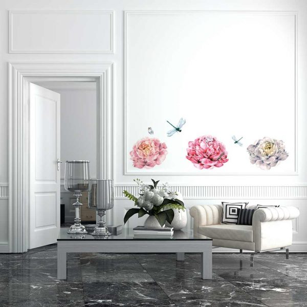 Naklejka ścienna kwiaty