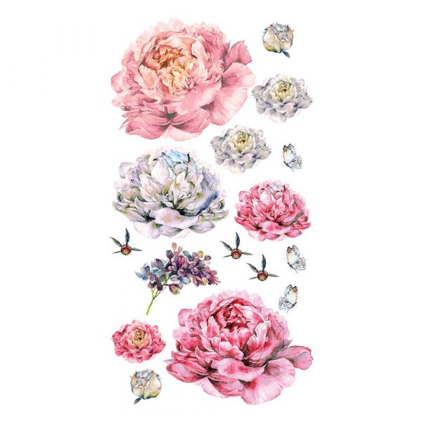 Naklejka na ścianę z motywem piwonii