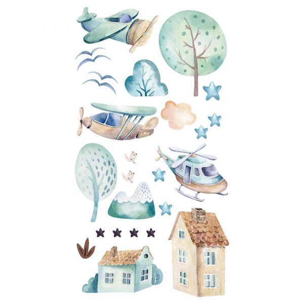 Naklejka ścienna samoloty