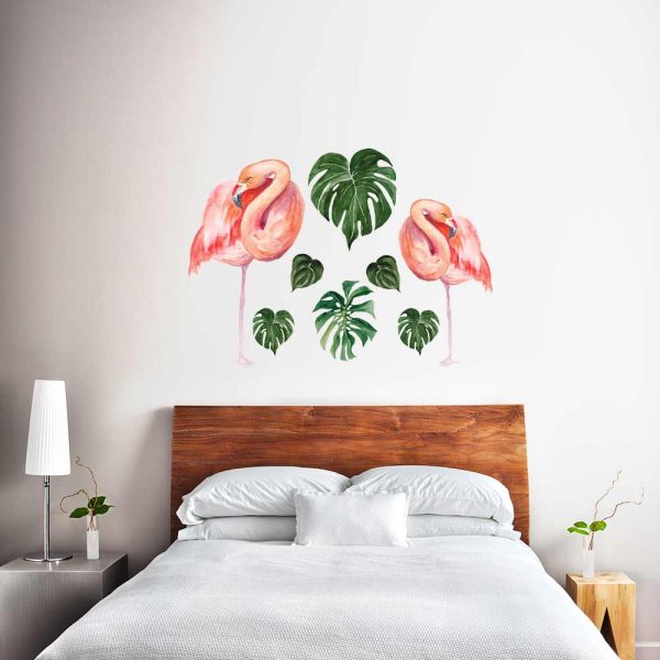 Naklejka na ścianę tropikalne liście