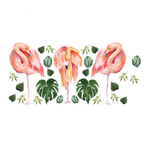 Naklejka na ścianę liście monstery