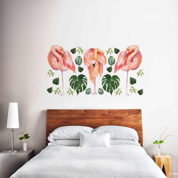 Naklejka na ścianę tropikalne liście