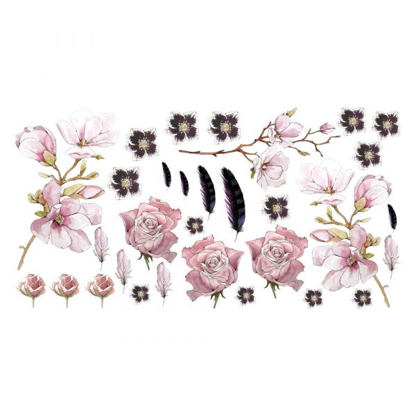 Naklejka na ścianę kwiaty róży