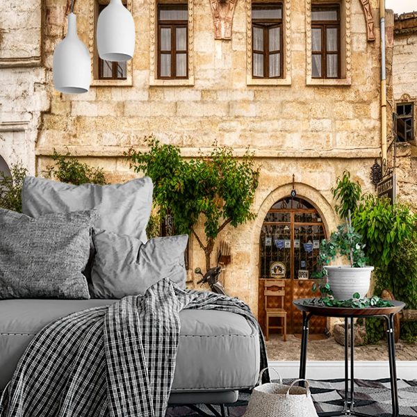 Tapeta skuter i budynek