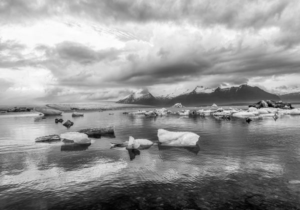 Tapeta lodowce na jeziorze