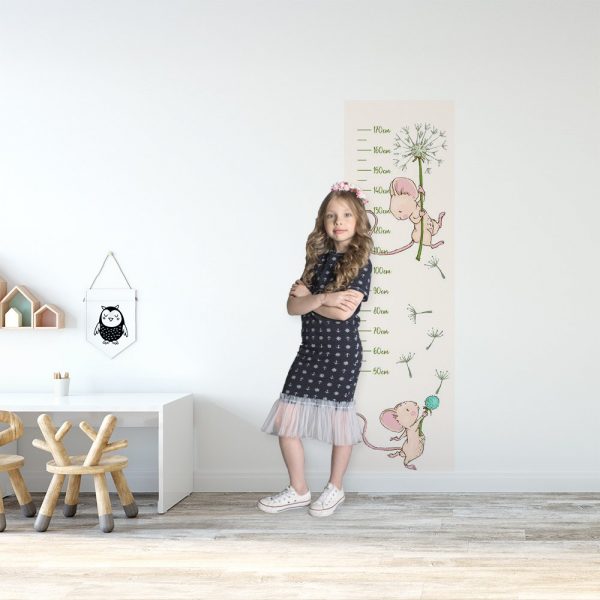 samoprzylepna miarka wzrostu do pokoju dziecięcego