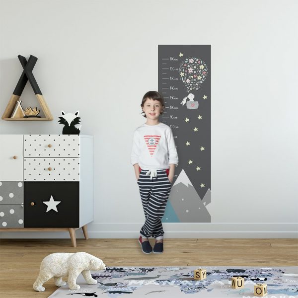 Miarka wzrostu z króliczek w balonie