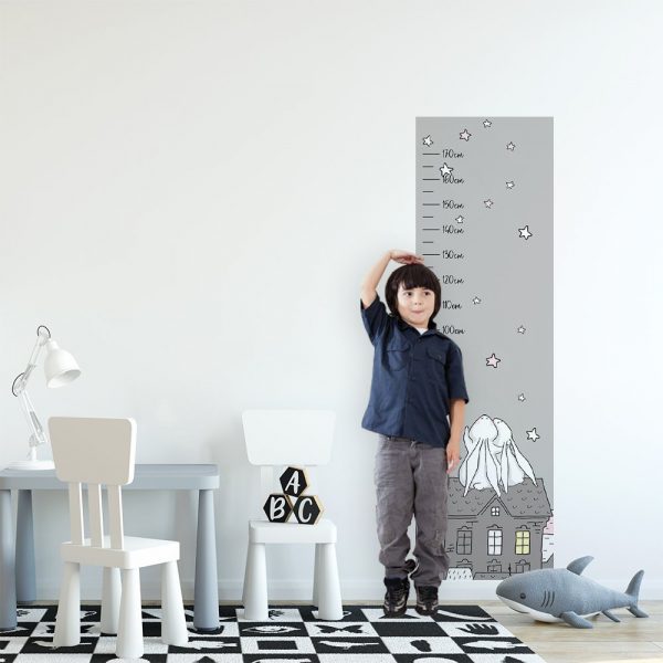 Miarka wzrostu z motywem nocnego nieba