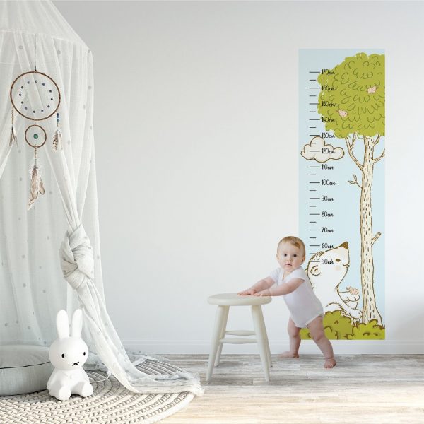 Miarka z motywem drzewa i misia