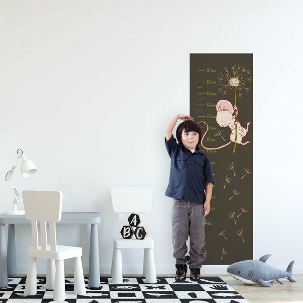 Miarka wzrostu z motywem myszki i dmuchawca