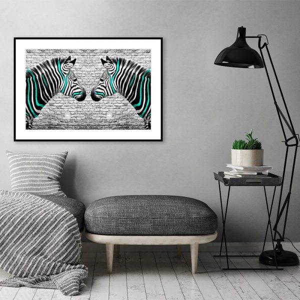 Plakat motyw zebr