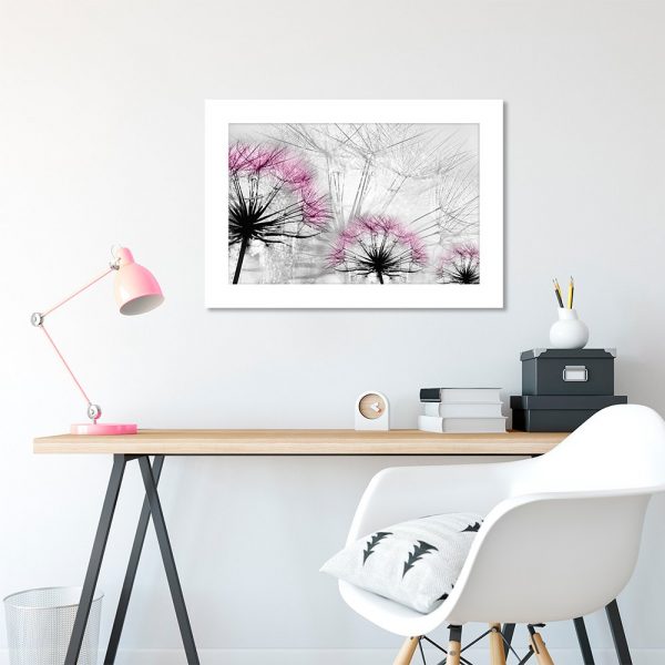 Plakat wzór dmuchawców