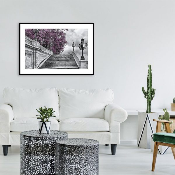 Plakat drzewo fioletowe