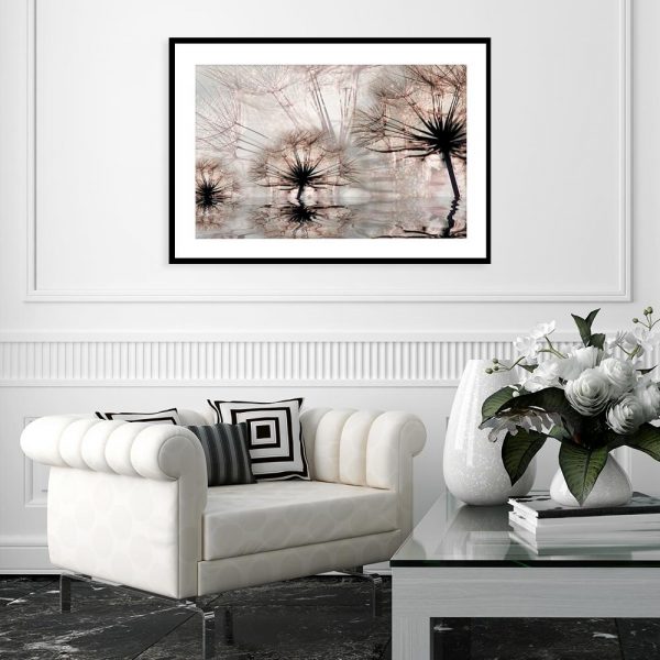 plakat dmuchawce na ścianę