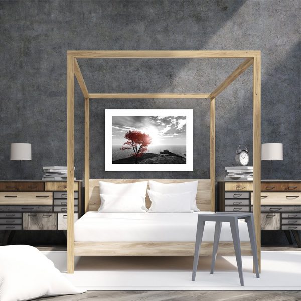 plakat morza nad łóżko