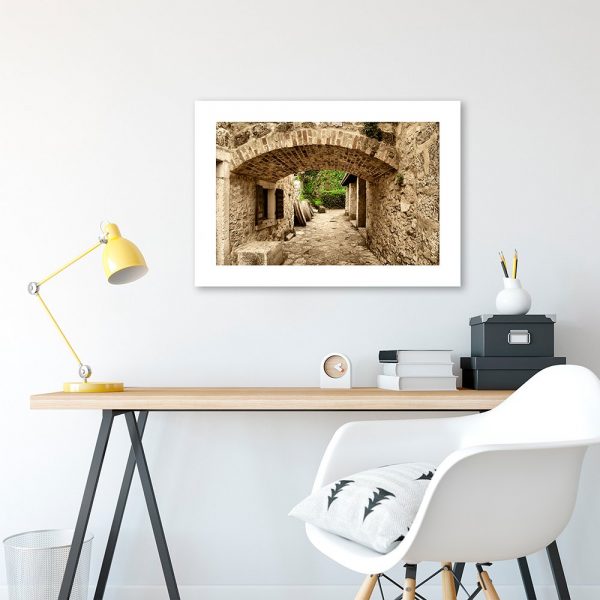 plakat z widokiem miasto w chorwacji do salonu