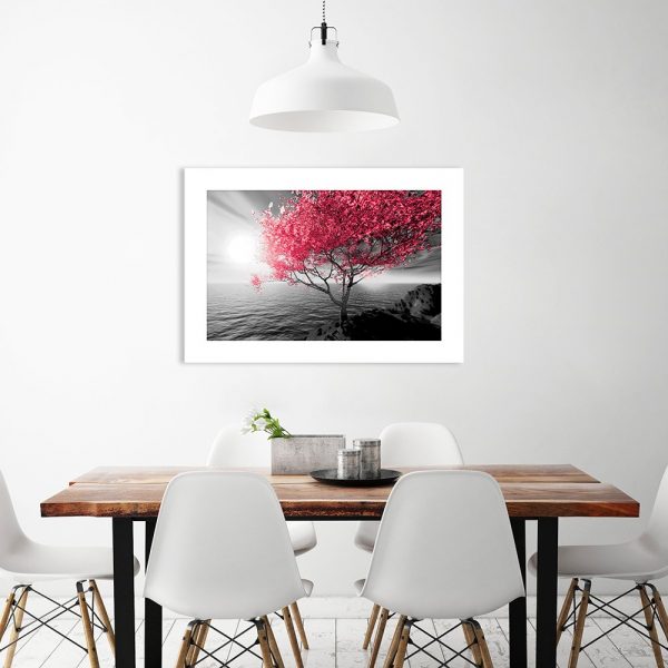 plakat drzewko nad morzem do jadalni