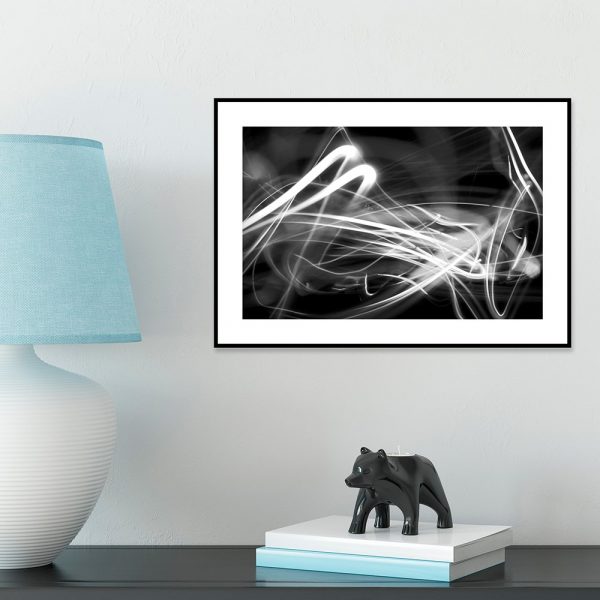 plakat z abstrakcją na ścianę salonu