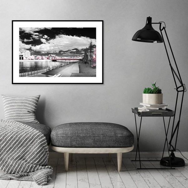 plakat z mostem na ścianę