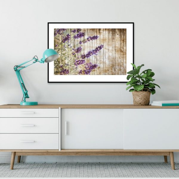 plakat z motywem lawendy na ścianę