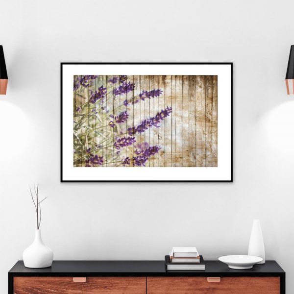 plakat lawendowe kwiaty na ścianę