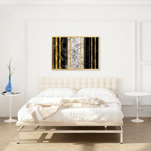 plakat z abstrakcyjnym wzorem do sypialni