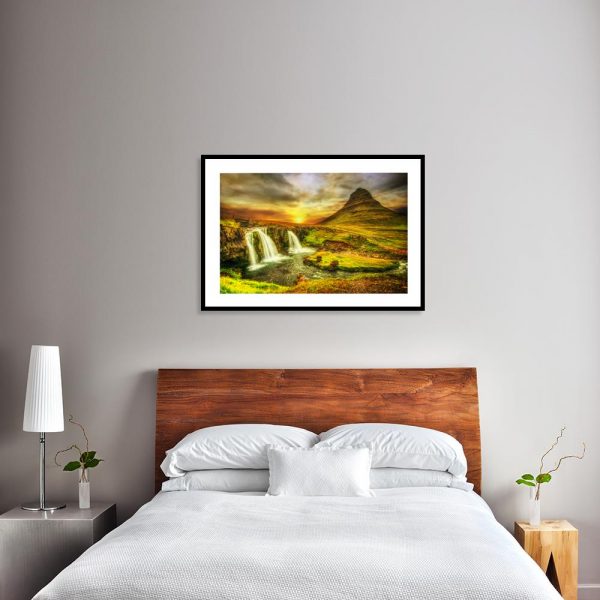 plakat z pięknym krajobrazem