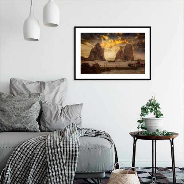 plakat z krajobrazem morskim na ścianę