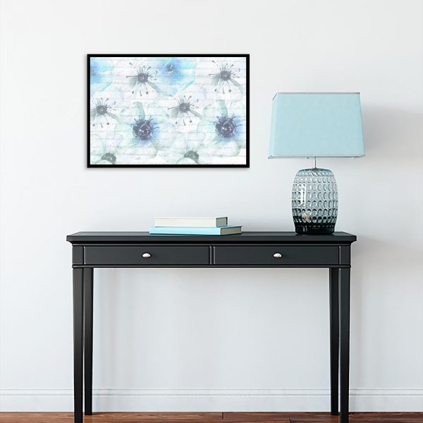 plakat z kwiatami do dekoracji