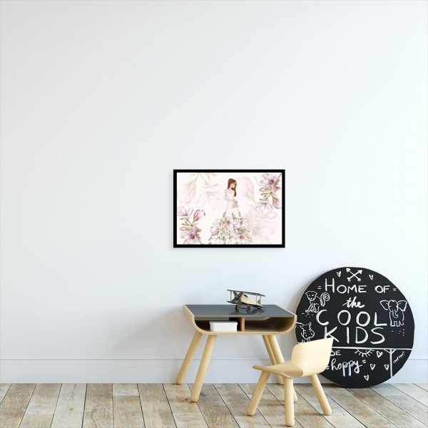 Plakat kwiaty magnolii
