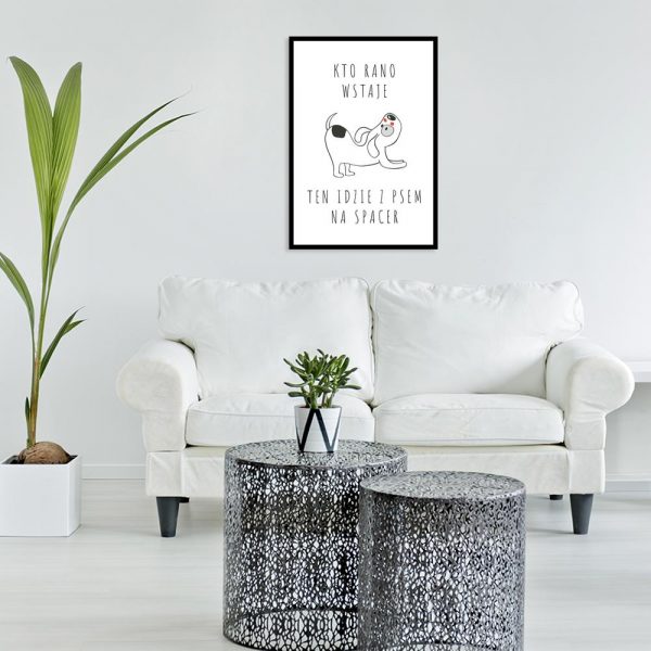 Plakat kto rano wstaje